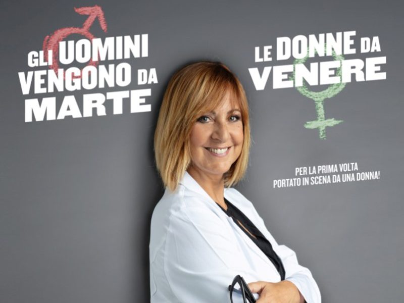 Debora Villa: "Gli uomini vengono da Marte, le donne da Venere" al Teatro sulla Laguna di Orbetello il 9 Agosto 2019 per la prima volta in assoluto